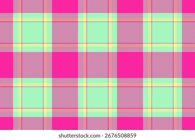 Padrão de xadrez vibrante com rosa, verde e amarelo. Excelente para projetos de design gráfico, de moda, de telas ou de fundos que precisam de uma textura colorida e exclusiva.