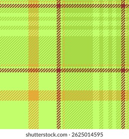 Vibrant plaid pattern. Seamless texture with green,brown and orange hues. Ideal for textile designs, backgrounds, festive projects.Classic and timeless style.