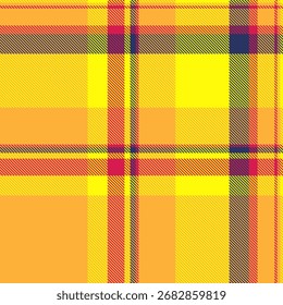 Padrão de xadrez vibrante em tons de amarelo, laranja e vermelho. Cria uma textura quente e convidativa, ideal para planos de fundo, têxteis ou designs relacionados à moda.