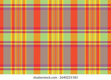 Vibrant plaid pattern in sunny hues.  Perfect for textile designs, website backgrounds, or crafting projects. This cheerful, repeating texture evokes feelings of warmth and optimism.