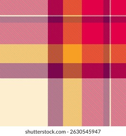 Patrón de cuadros vibrantes en tonos cálidos otoñales.  Perfecto para el diseño textil, la moda o proyectos temáticos falsos.