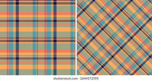 Vibrant plaid patterns in warm, earthy tones.  Perfect for textile design, fashion, home decor, or website backgrounds.