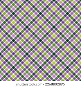 Vibrant Plaid Seamless Pattern - Colorful and bright repeating pattern design