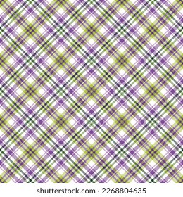 Vibrant Plaid Seamless Pattern - Colorful and bright repeating pattern design