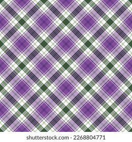 Vibrant Plaid Seamless Pattern - Colorful and bright repeating pattern design