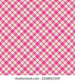 Vibrant Plaid Seamless Pattern - Colorful and bright repeating pattern design
