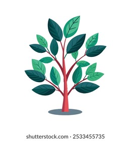 Vibrant Plant Tree Vector Art in EPS Format