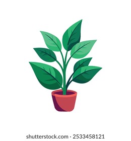 Vibrant Plant Tree Vector Art in EPS Format