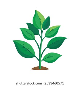 Vibrant Plant Tree Vector Art in EPS Format