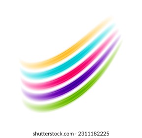 A vibrant and playful design featuring rainbow-color lines arranged in a dynamic composition, perfect for adding a pop of color to any project