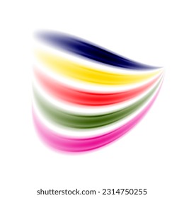 A vibrant and playful design featuring rainbow-color lines arranged in a dynamic composition, perfect for adding a pop of color to any project