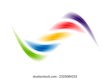 A vibrant and playful design featuring rainbow-color lines arranged in a dynamic composition, perfect for adding a pop of color to any project