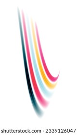 A vibrant and playful design featuring rainbow-color lines arranged in a dynamic composition, perfect for adding a pop of color to any project