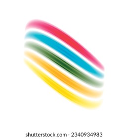 A vibrant and playful design featuring rainbow-color lines arranged in a dynamic composition, perfect for adding a pop of color to any project