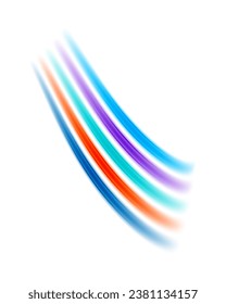 A vibrant and playful design featuring rainbow-color lines arranged in a dynamic composition, perfect for adding a pop of color to any project