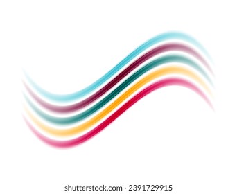 A vibrant and playful design featuring rainbow-color lines arranged in a dynamic composition, perfect for adding a pop of color to any project