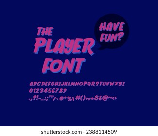 The Vibrant Playful Designer Font Set in vector format