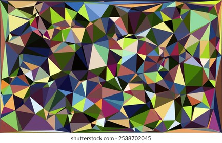 Vibrant Polygon Background Collection: Abstract Geometric Low Poly Art in Multicolor Palettes – Modern, Colorful, and Seamless Designs for Digital Art, Creative Projects, and Backgrounds