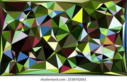 Colección vibrante del fondo del polígono: arte Abstractas geométrico bajo del poli en paletas multicolores – Diseños modernos, coloridos y sin fisuras para el arte digital, los proyectos creativos, y los fondos