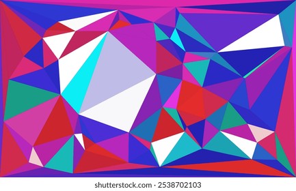 Vibrant Polygon Background Collection: Abstract Geometric Low Poly Art in Multicolor Palettes – Modern, Colorful, and Seamless Designs for Digital Art, Creative Projects, and Backgrounds