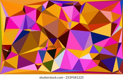Vibrant Polygon Background Collection: Abstract Geometric Low Poly Art in Multicolor Palettes – Modern, Colorful, and Seamless Designs for Digital Art, Creative Projects, and Backgrounds