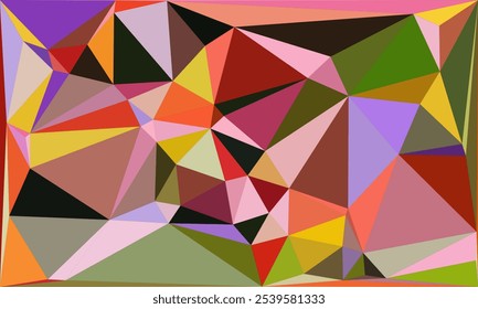 Vibrant Polygon Background Collection: Abstract Geometric Low Poly Art in Multicolor Palettes – Modern, Colorful, and Seamless Designs for Digital Art, Creative Projects, and Backgrounds