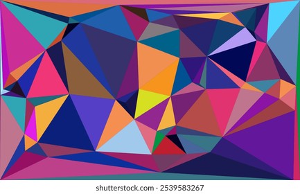 Vibrant Polygon Background Collection: Abstract Geometric Low Poly Art in Multicolor Palettes – Modern, Colorful, and Seamless Designs for Digital Art, Creative Projects, and Backgrounds