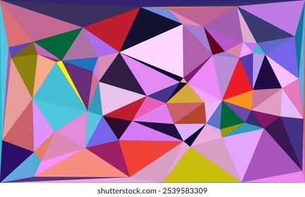 Colección vibrante del fondo del polígono: arte Abstractas geométrico bajo del poli en paletas multicolores – Diseños modernos, coloridos y sin fisuras para el arte digital, los proyectos creativos, y los fondos