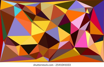 Vibrant Polygon Background Collection: Abstract Geometric Low Poly Art in Multicolor Palettes – Modern, Colorful, and Seamless Designs for Digital Art, Creative Projects, and Backgrounds