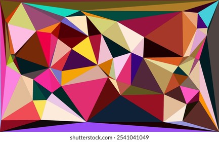Colección vibrante del fondo del polígono: arte Abstractas geométrico bajo del poli en paletas multicolores – Diseños modernos, coloridos y sin fisuras para el arte digital, los proyectos creativos, y los fondos