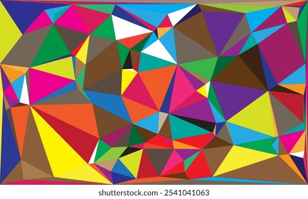 Vibrant Polygon Background Collection: Abstract Geometric Low Poly Art in Multicolor Palettes – Modern, Colorful, and Seamless Designs for Digital Art, Creative Projects, and Backgrounds