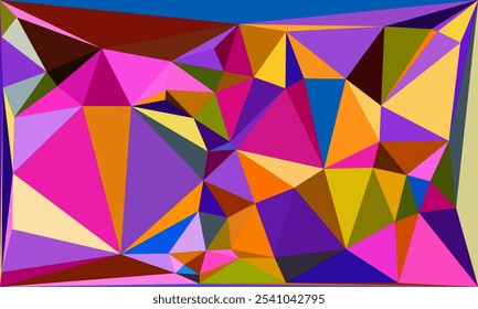 Vibrant Polygon Background Collection: Abstract Geometric Low Poly Art in Multicolor Palettes – Modern, Colorful, and Seamless Designs for Digital Art, Creative Projects, and Backgrounds