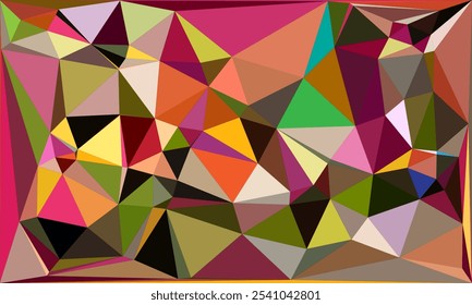 Vibrant Polygon Background Collection: Abstract Geometric Low Poly Art in Multicolor Palettes – Modern, Colorful, and Seamless Designs for Digital Art, Creative Projects, and Backgrounds