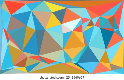 Vibrant Polygon Background Collection: Abstract Geometric Low Poly Art in Multicolor Palettes – Modern, Colorful, and Seamless Designs for Digital Art, Creative Projects, and Backgrounds