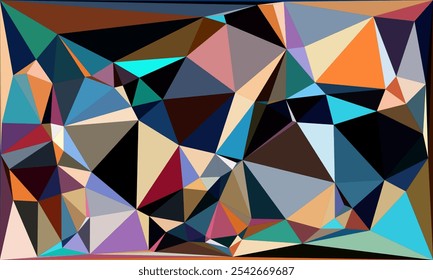 Vibrant Polygon Background Collection: Abstract Geometric Low Poly Art in Multicolor Palettes – Modern, Colorful, and Seamless Designs for Digital Art, Creative Projects, and Backgrounds