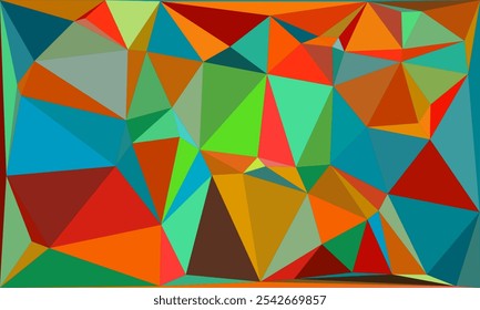 Vibrant Polygon Background Collection: Abstract Geometric Low Poly Art in Multicolor Palettes – Modern, Colorful, and Seamless Designs for Digital Art, Creative Projects, and Backgrounds
