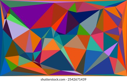 Vibrant Polygon Background Collection: Abstract Geometric Low Poly Art in Multicolor Palettes – Modern, Colorful, and Seamless Designs for Digital Art, Creative Projects, and Backgrounds