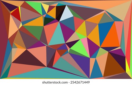 Vibrant Polygon Background Collection: Abstract Geometric Low Poly Art in Multicolor Palettes – Modern, Colorful, and Seamless Designs for Digital Art, Creative Projects, and Backgrounds