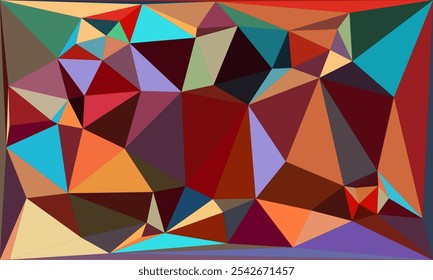 Vibrant Polygon Background Collection: Abstract Geometric Low Poly Art in Multicolor Palettes – Modern, Colorful, and Seamless Designs for Digital Art, Creative Projects, and Backgrounds