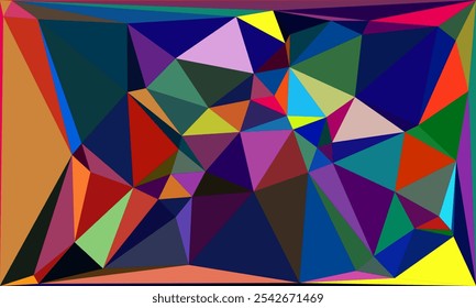 Vibrant Polygon Background Collection: Abstract Geometric Low Poly Art in Multicolor Palettes – Modern, Colorful, and Seamless Designs for Digital Art, Creative Projects, and Backgrounds