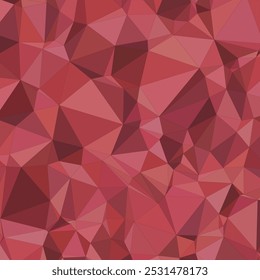 Diseño poligonal vibrante con triángulos rojos y rosados audaces que crean un patrón geométrico dinámico