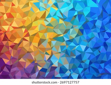 Fondo Abstractas de gradiente poligonal vibrante