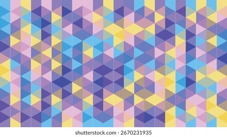 Vibrant polygonal mosaic bursting with dynamic color gradients and seamless geometric rhythm. A bold low-poly pattern design blending futuristic style with digital artistry – perfect for ultra-modern	