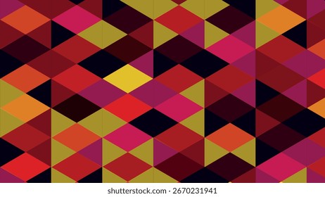 Vibrant polygonal mosaic bursting with dynamic color gradients and seamless geometric rhythm. A bold low-poly pattern design blending futuristic style with digital artistry – perfect for ultra-modern	