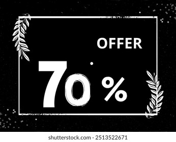 A vibrant promotional banner with bold text displaying "Special Offer Up to 70% Off" in striking colors. The design features eye-catching graphics, including sale icons, product images, and a dynamic,