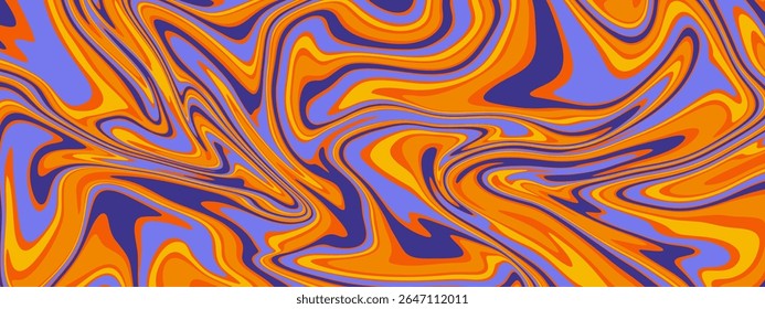 Um fundo abstrato vibrante e psicodélico com um efeito de mármore líquido.