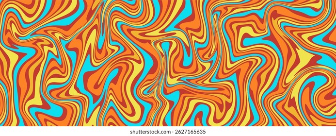 Vibrant psychedelic swirling abstract background.