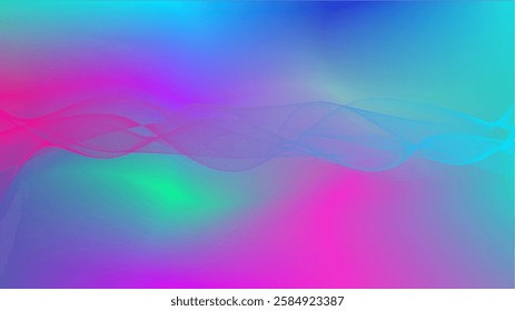 Vibrant Psychedelic Wavy Line Texture
