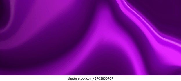 Vibrant purple abstract vector background with smooth flowing curves and glowing neon accents, creating a modern, energetic, and futuristic visual style.