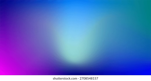Lebendiger violetter, blauer und türkiser Farbverlauf-Hintergrund mit einem hellen, weichen, unscharfen